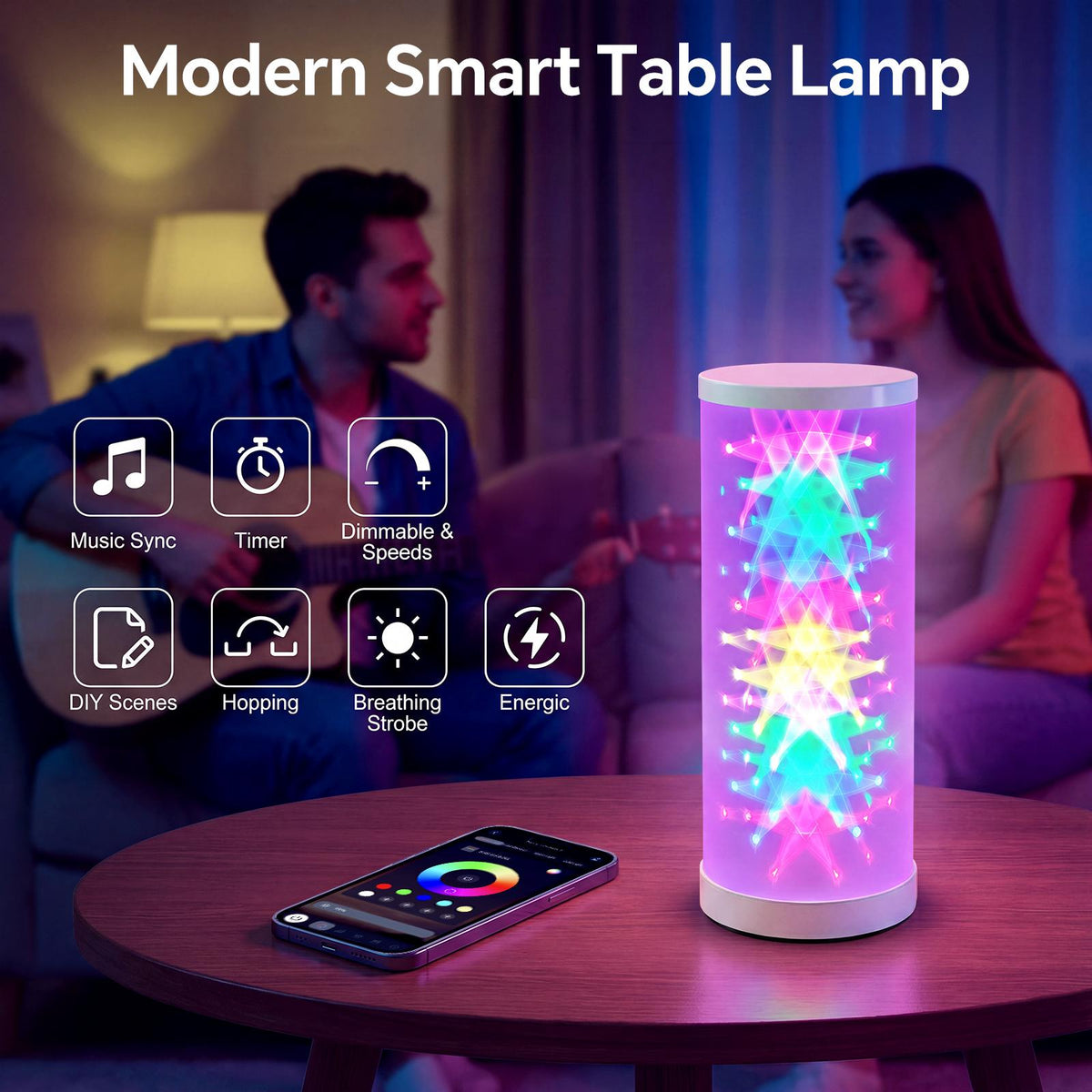 RGB Prism Table Lamp