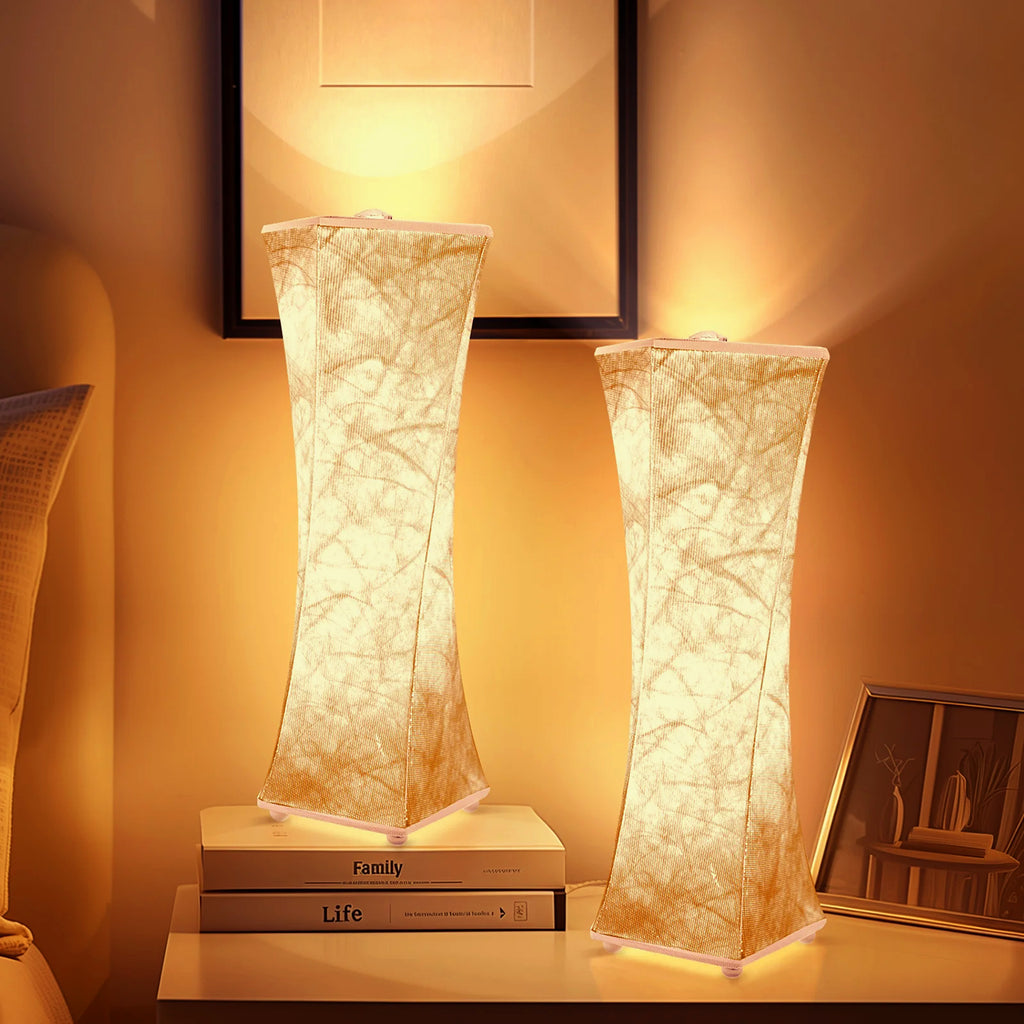 Set of 2 Fabric Table Lamps