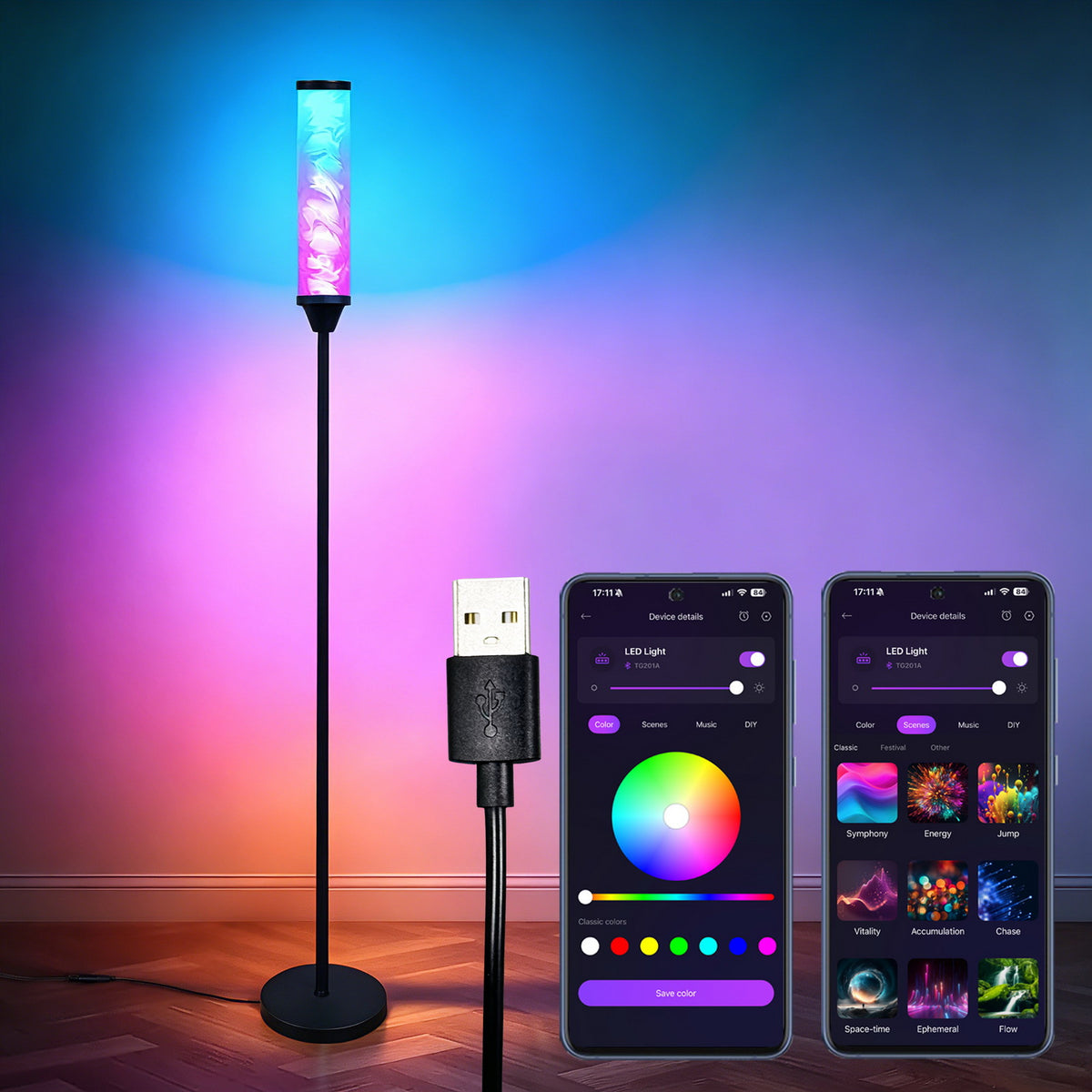 RGB Prism Floor Lamp