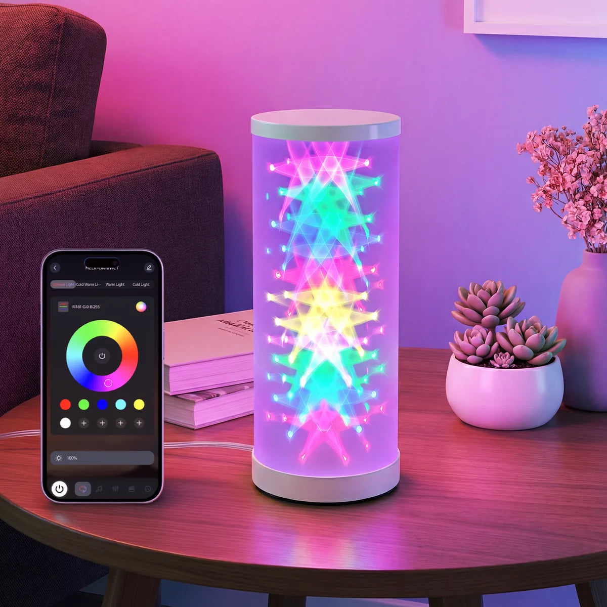 RGB Prism Table Lamp