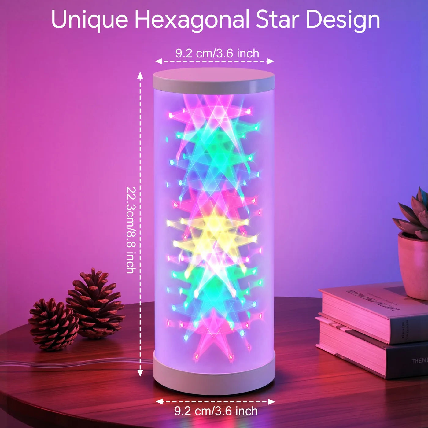 RGB Prism Table Lamp unique prism design